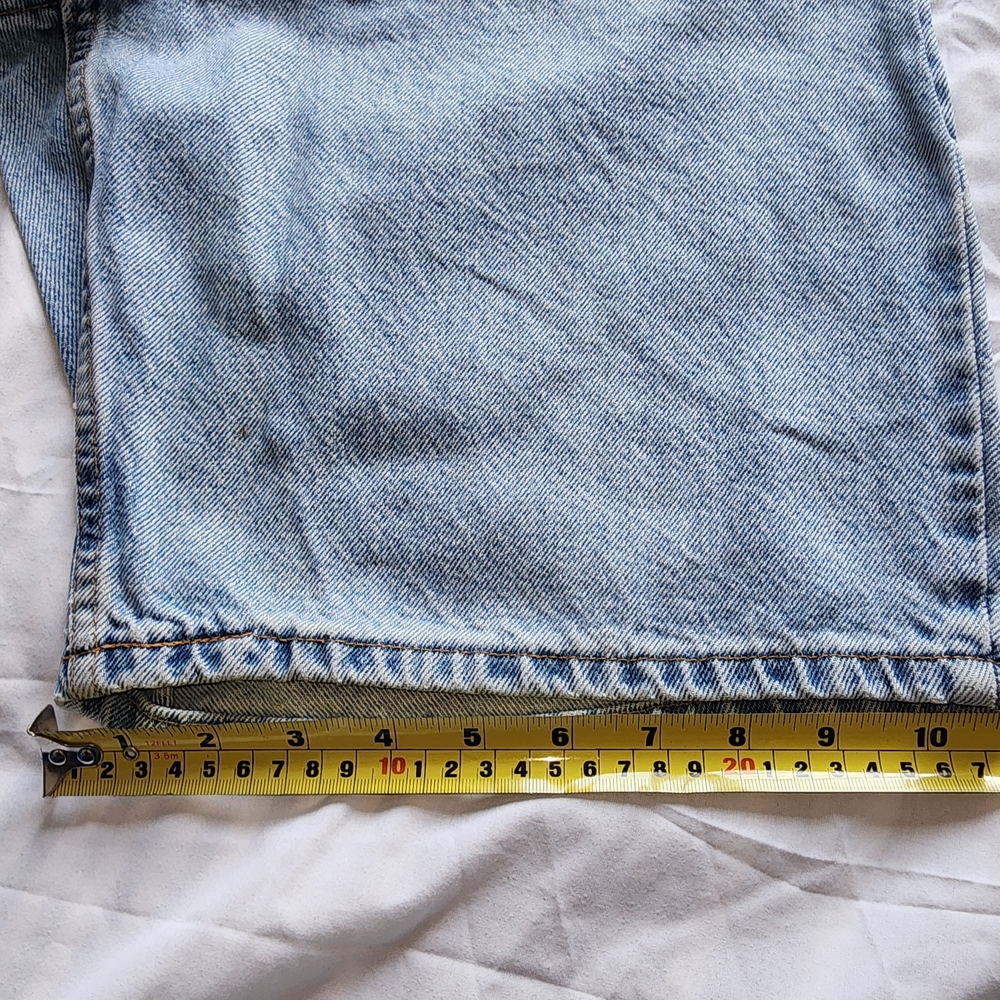 Vtg Levis 560 Jean Denim Blue Shorts Men's Orange Tab Size 32 Is Used - Picture 14 of 14